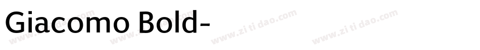 Giacomo Bold字体转换
